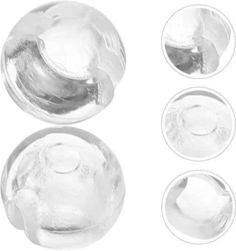 Vista 9 de Luxshiny 12 unidades de tope de cadena transparente con cuentas, persianas enrollables para control de ciegas, bola de bloqueo para persianas
