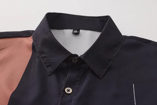 Vista 5 de Camisas hawaianas para hombre, casual, manga corta, con botones, tropical, verano, playa, con bolsillo Camisas de bolos negras para hombre
