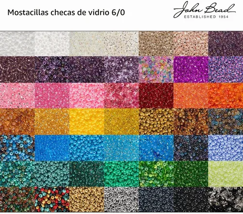 Vista 3 de John Bead Cuentas de cristal checo 6/0 amatista AB cuentas para manualidades de joyería, vial de 0.81 oz