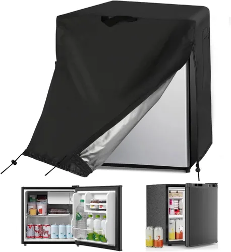 Vista 8 de Cubierta para refrigerador Guisong, impermeable y a prueba de polvo, protectora para congeladores verticales, adecuada para la mayoría de mini
