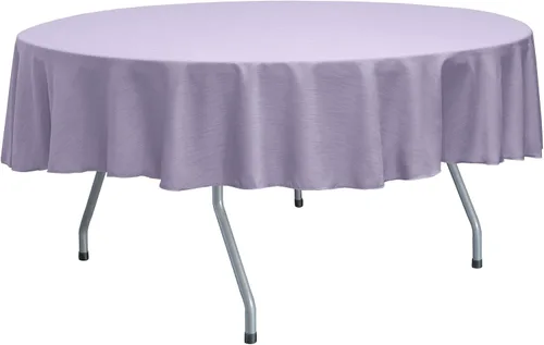 Vista 9 de Ultimate Textile Mantel redondo reversible Shantung Satin Majestic de 84 pulgadas, color rosa hielo