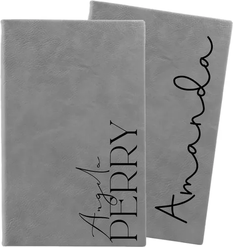 Vista 7 de Diario personalizado personalizado. Grabado con láser. 9 diseños. 8 colores. Regalos profesionales de negocios. Regalo de compañero de trabajo.