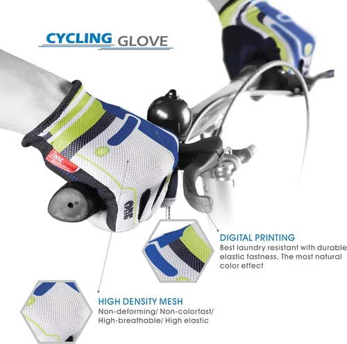 Vista 2 de Cycling Gloves Bike Gloves.Mesh Light Weight Glove High Elastic Half Finger Road Bicycle Gloves 3MM Foam Pad for Men Women for Daily use