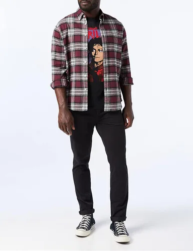 Vista 2 de Michael Jackson Thriller Pose Slim Fit camiseta negro