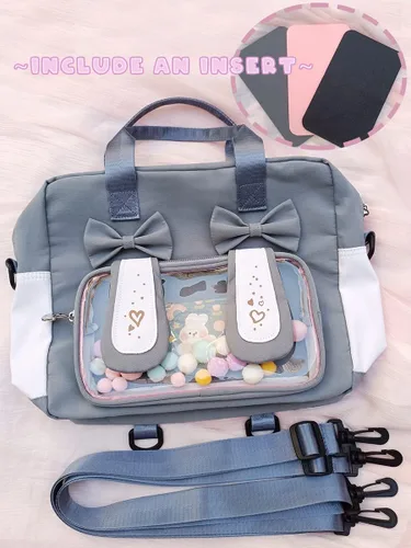 Vista 4 de Ita Bag - Bolsa japonesa para uniforme JK de 3 vías, bolso de anime Kawaii
