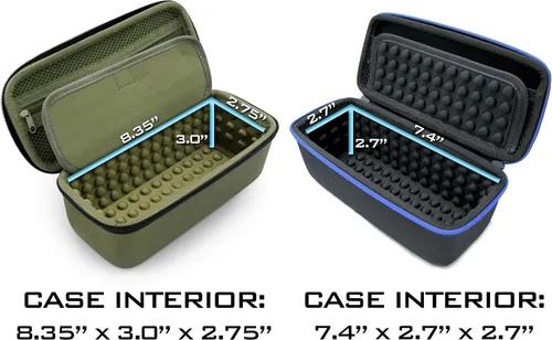 Vista 7 de CASEMATIX Funda compatible con radio Midland de 2 vías, Cobra de mano, radio CB de mano Uniden y más, solo funda de viaje portátil