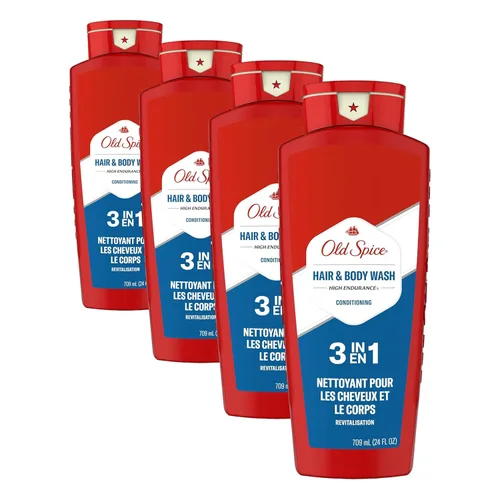 Vista 9 de Old Spice Refrescante acondicionador 2 en 1 para cabello y cuerpo para hombres, alta resistencia, 3X defensa, ducha fresca 24/7 con aroma duradero