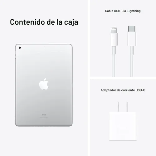 Vista 6 de Apple iPad 2021 de 10,2 pulgadas, Wi-Fi, 64 GB, plateado (renovado)