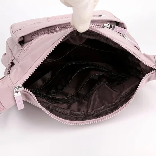 Vista 4 de MISOFE Bolsos de hombro para mujer, bolsa de viaje de nailon impermeable