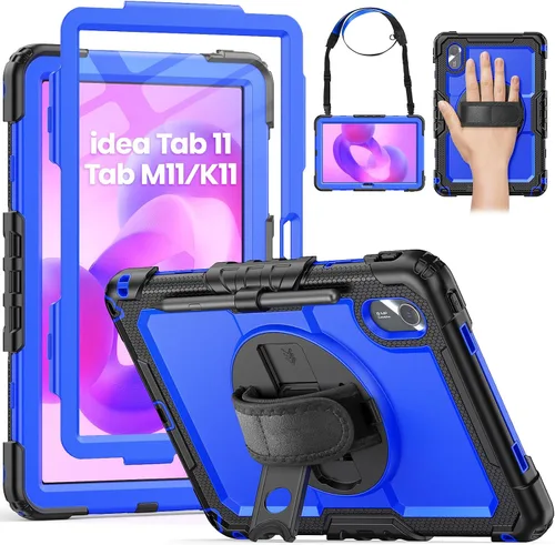 Vista 17 de HXCASEAC Funda para Lenovo Tab One de 8.7 pulgadas (TB-305FU) con protector de pantalla, soporte para bolígrafo, correa de mano, soporte ajustable