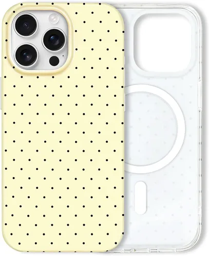 Vista 82 de Hython Funda para iPhone Air, diseño estético de lunares lindos, funda simple de 6.5 pulgadas, delgada, antiarañazos, parachoques de TPU suave, a