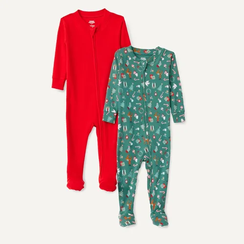 Vista 2 de Tienda Essentials x Sofia Grainge - Conjunto de pijama Henley de manga larga para mujer