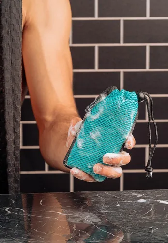 Vista 4 de Ballsy Sud Sack - Bolsa de jabón para barra exfoliante para hombre