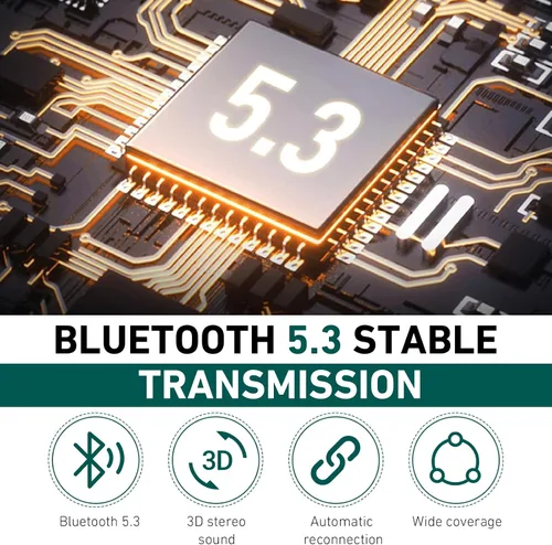 Vista 4 de Receptor USB Bluetooth para automóvil, receptor de audio Bluetooth 5.3, adaptador USB de 0.138 in, adaptador de audio ajustable con pantalla LED