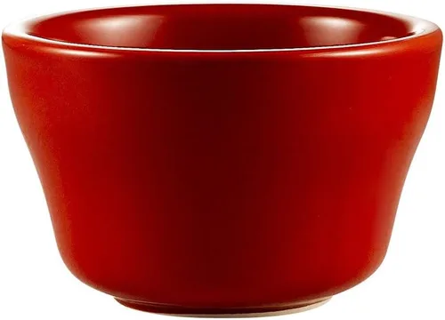Vista 4 de CAC China REC-46 - Caldo de gres con borde enrollado de 3-7/8 pulgadas, 6 onzas, blanco americano, caja de 36 Blanco americano; blanquecino; blanco