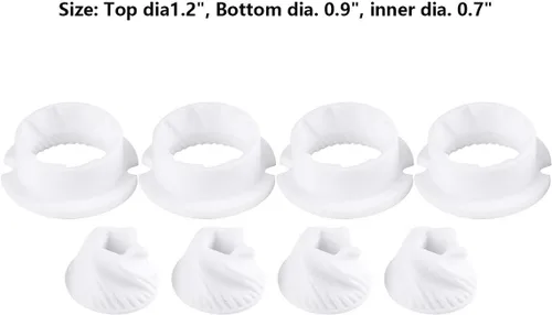 Vista 5 de iiniim 4 piezas de molinillo de café, núcleo de molienda de cerámica, accesorios de molienda de pimienta, blanco, talla única