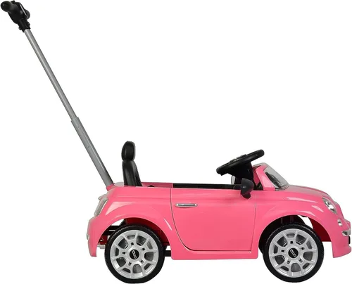 Vista 4 de Best Ride On Cars - Coche para empujar Fiat 500, Rosa, Grande