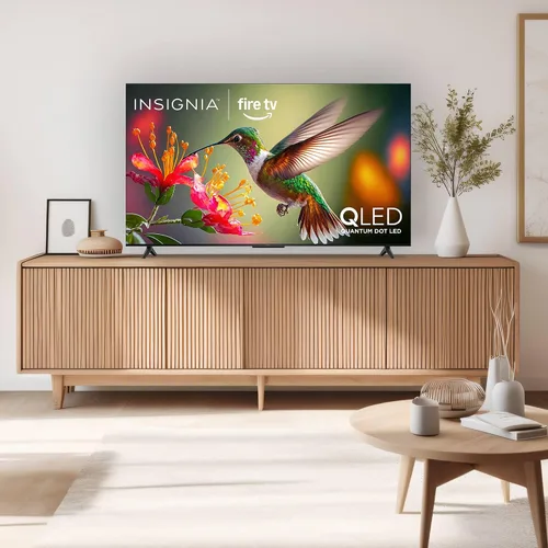Vista 2 de INSIGNIA 55-inch Class QF Series LED 4K UHD QLED Smart Fire TV with Alexa Voice Remote (NS55-UQFL26)