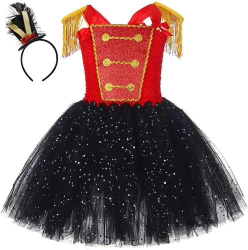 Vista 2 de Disfraz de árbol de Navidad para niñas, disfraz de cosplay con vestido de tul LED iluminado, accesorios de Navidad, ropa de fiesta