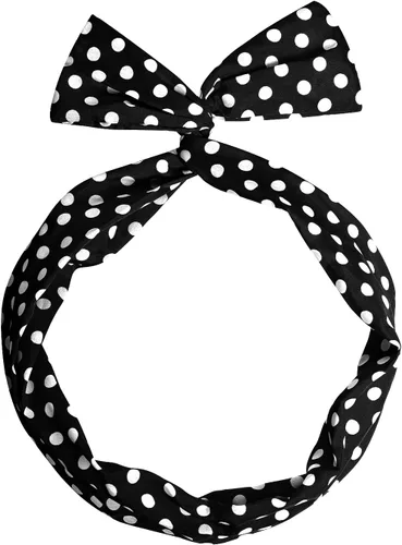 Vista 2 de HOVEOX Juego de accesorios de los años 50 para mujer, accesorios de disfraz de los años 50, bufanda, gafas, diadema para fiesta de los años 50