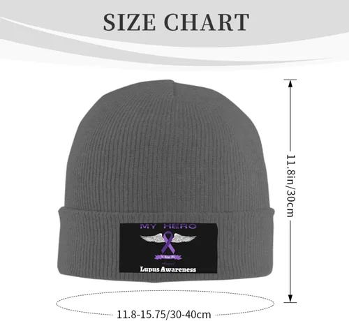 Vista 3 de Beanie Hat Unisex Stretchy Hat Soft Warmth Knit Hat Cap for Men & Women