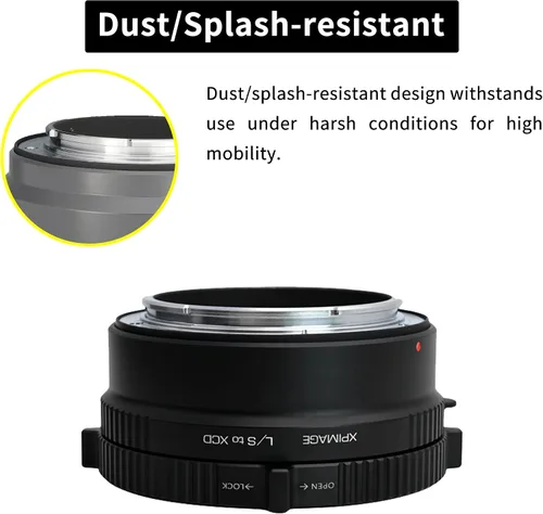 Vista 7 de Anillo adaptador de montaje de lente compatible con lente Leica S a Hasselblad X System XCD Camera X1D X2D