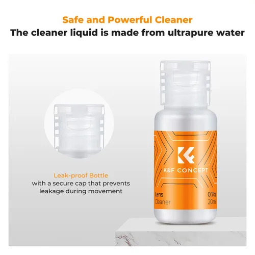 Vista 6 de K&F CONCEPT Hisopos de Limpieza de Sensor Micro Cuatro Tercios 4/3 de 12mm (0.47 pulgadas)*10 + Limpiador de Sensor de 20ml (0.7 fl oz), Kit