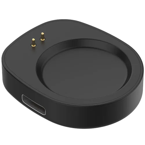 Vista 2 de Compatible con cargador Amazfit Active 3, estación de carga de repuesto tipo C Dock para Amazfit Active 3 Premium GPS Running Smart Watch (negro)