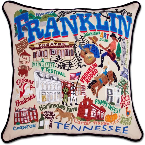 Vista 8 de Catstudio Portland (Oregon) - Almohada decorativa bordada