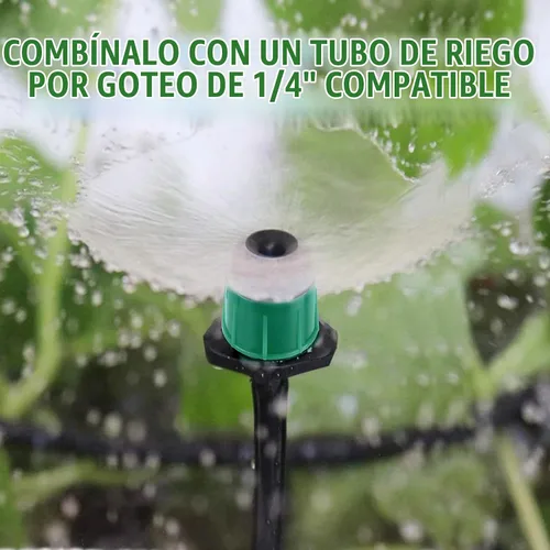 Vista 7 de Kalolary - Goteros de riego ajustables de 1/4 de pulgada, 200P, emisores de riego por goteo para tubo de 4/0.276 in, rociador de flujo de agua