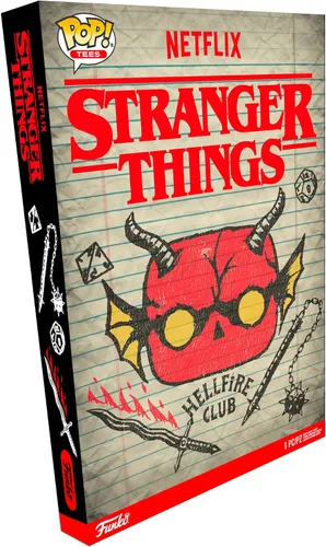 Vista 2 de Funko Pop Camiseta en caja Stranger Things - Hellfire Club - Adulto L Multicolor