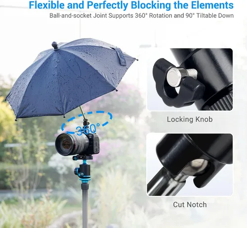 Vista 3 de DSLR - Parasol para cámara sin espejo, para Canon EOS R100 R50 R8 R7 R10 R3 R6M2 R6V R5 C Rp R Rebel T8i T7 90D A7RVI A7R VI A7RV A7 IV A7S III II