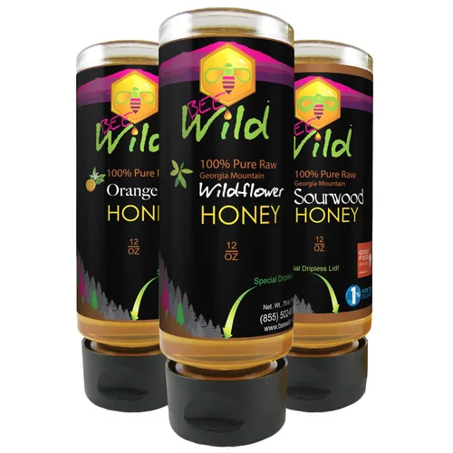 Vista 20 de Bee Wild 100% Pure Raw Honey - Gallberry 12 onzas