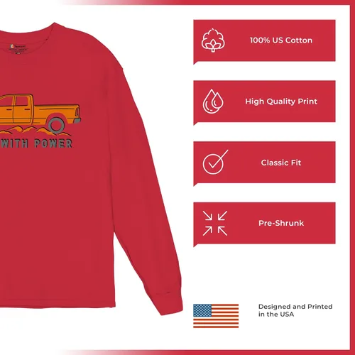 Vista 95 de Tee Hunt Camisetas gráficas y camisetas sin mangas para hombre Roll with Power Pickup Truck