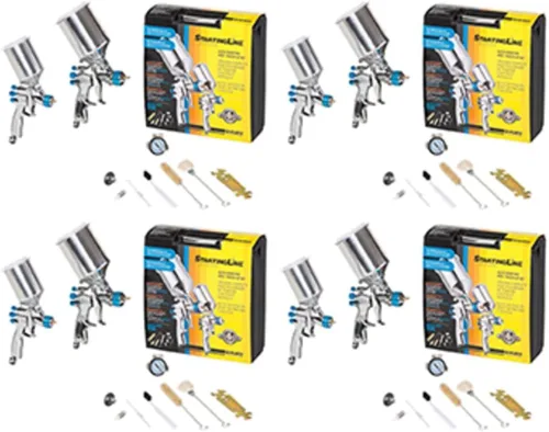 Vista 2 de StartingLine HVLP Kit de pulverización de pintura en aerosol automotriz y pintura de detalles 802342-1 cada uno