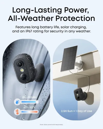 Vista 9 de eufy Security eufyCam C35 - Kit de 4 cámaras, cámara inalámbrica para Negro