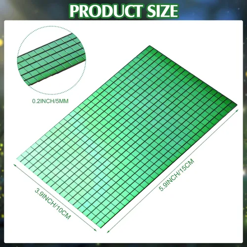 Vista 2 de Azulejos de mosaico autoadhesivos para proyectos de manualidades, 0.197 x 0.197 in (verde, 7200 piezas)
