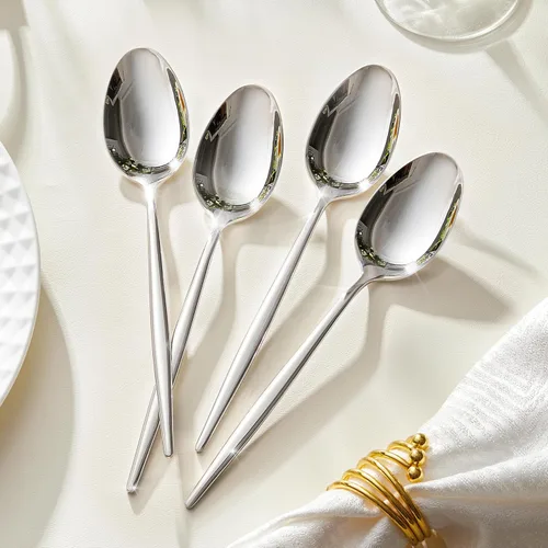 Vista 2 de KINGSTONE Juego de cucharas de cena de 12 piezas, 8.2 pulgadas de acero