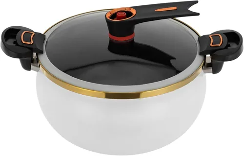 Vista 10 de Olla a presión micro de 8.45 cuartos de galón, antiadherente, utensilios de cocina para microondas, olla versátil con tapa, olla grande inferior