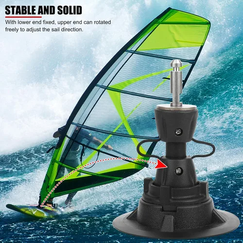 Vista 6 de Base de mástil de windsurf ajustable, junta universal de rotación de 360 grados, para equipo de windsurf, mástil, pluma de vela y tabla