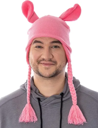 Vista 3 de Accessory Innovations A Christmas Story - Gorro para adulto con diseño de conejito de Pascua, Conejito rosado