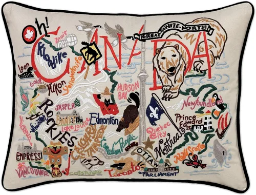 Vista 110 de Catstudio Portland (Oregon) - Almohada decorativa bordada
