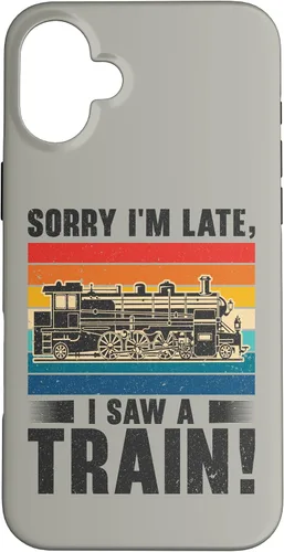 Vista 23 de Funda para iPhone 13 Pro Max Train Railroad Locomotora de tren de vapor para motor Trainspotting
