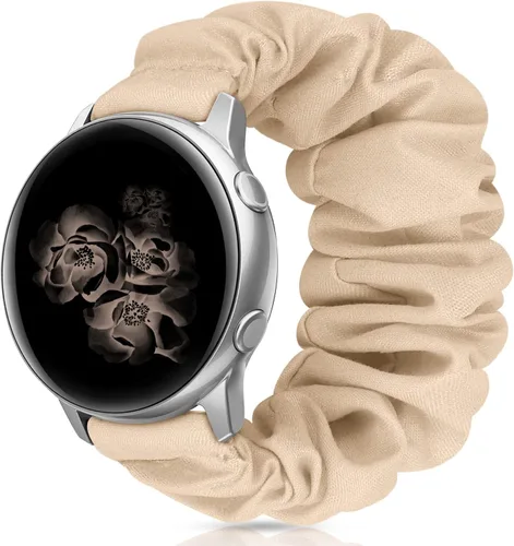 Vista 19 de Correas elásticas de repuesto para Samsung Galaxy Watch 4 5 Pro 6 7 Classic Galaxy Active 1 2 1.57 pulgadas y 1.732 pulgadas para mujer, Bla-S