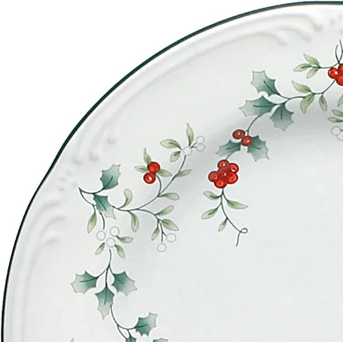 Vista 10 de Pfaltzgraff 5072007 Winterberry Holiday - Vajilla de 16 piezas, servicio para 4, color blanco
