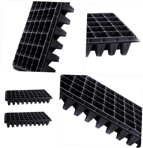 Vista 3 de Yardwe Bandejas de germinación de 10 piezas para plantas de jardín de interior, kit de cultivo de plantas