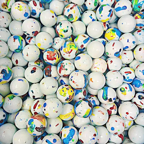 Vista 2 de Jaw Breakers, Bruisers, Jawbusters - Surtidos de caramelos duros, elige tu favorito (1 pulgada de fruta blanca moteada, una libra)