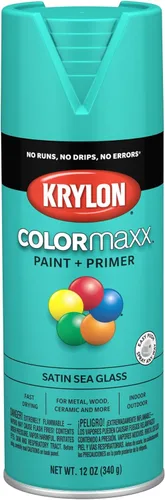Vista 60 de Krylon K05554007 COLORmaxx Pintura en aerosol y base para uso en interiores y exteriores, color almendra satinada, 12 onzas (paquete de 1)