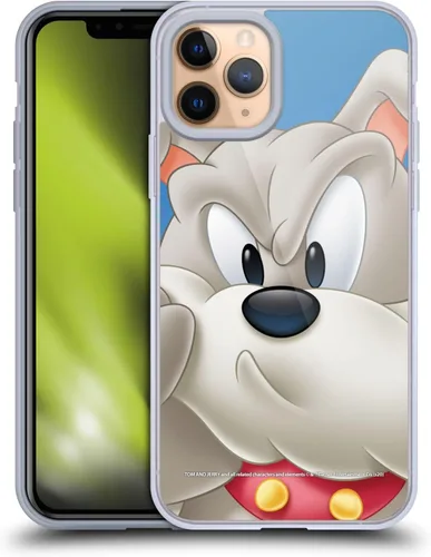 Vista 90 de Head Case Designs Funda de gel de cara completa con licencia oficial de Tom y Jerry Jerry [protección de grado militar] compatible con Apple iPhone