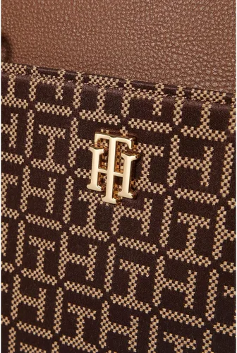 Vista 4 de Tommy Hilfiger Antonella II Tote Square Monogram Jacquard